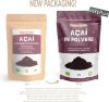 Picture of Organic Acai Berries Powder - Freeze-Dried - 50g. Brazilian Acai, Lyophilised, Raw. Extract from Açai Berry Pulp. Vegan & Vegetarian Friendly