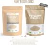 Picture of Organic Psyllium Husk - 99% Purity - 400g. Pure & Natural Psyllium Seed Husks, Produced in India. High in Fibre, to be Mixed with Water, Beverages, & Juices, Vegetarian & Vegan. NaturaleBio