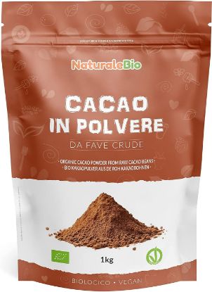 Picture of Organic Cacao Powder 35 oz. Peruvian, Natural and Pure. Made in Peru from The Theobroma Cacao Plant. Produced from Raw Cacao Beans. Source of Magnesium, Manganese and Phosphorus.